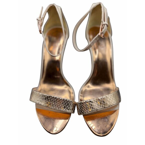 Ted Baker Gold and Light Pink Heels- size 40 - Picture 3 of 6